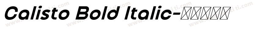 Calisto Bold Italic字体转换